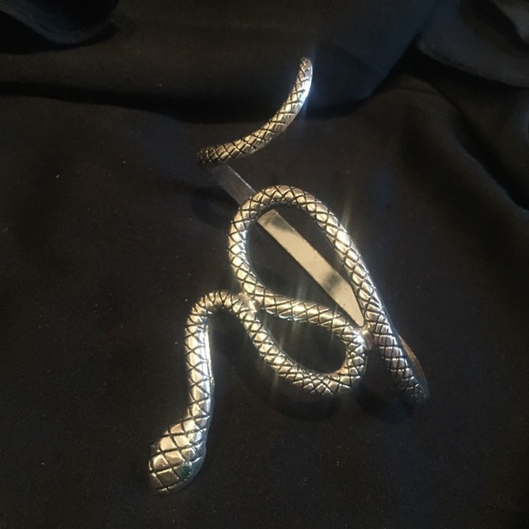 🐍 Awesome single serpent Snake hand cuff body jewelry glove 🐍 - Picture 6 of 8